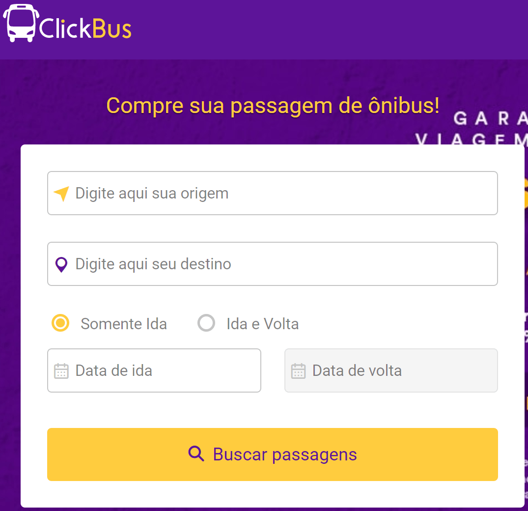 ClickBus - Veja como comprar passagem de ônibus online