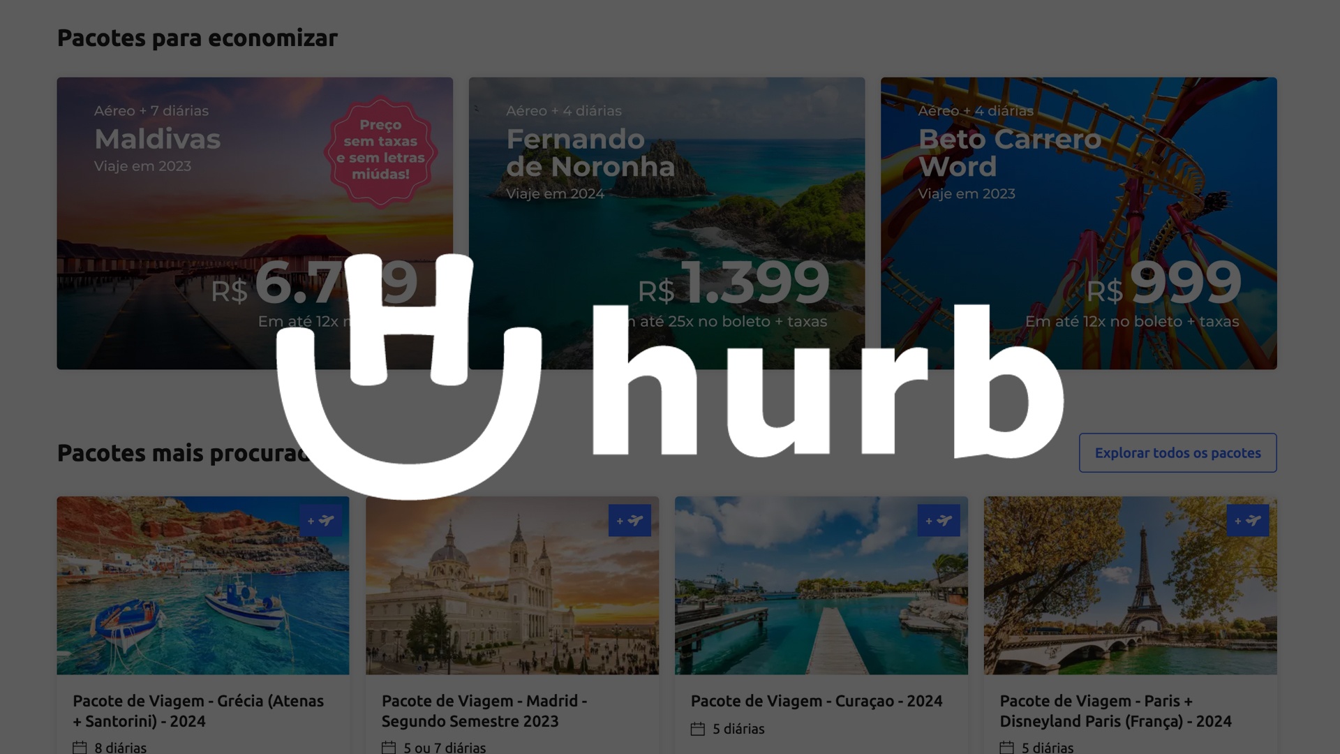 Aproveite as melhores ofertas em pacotes de viagens: baixe o aplicativo Hurb e economize!